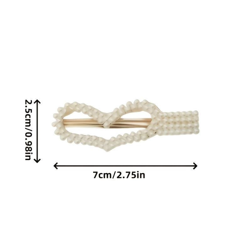 25pcs Elegant Pearl Hairpins & Barrettes - French-Inspired Side Tassel Pins, Plastic Duckbill Clips, Stylish Accessory for Girls, Casual & Formal Occasions, Casual Hair Accessory | Elegant Hair Accessory | Plastic Hair Clip, Hair Accessories