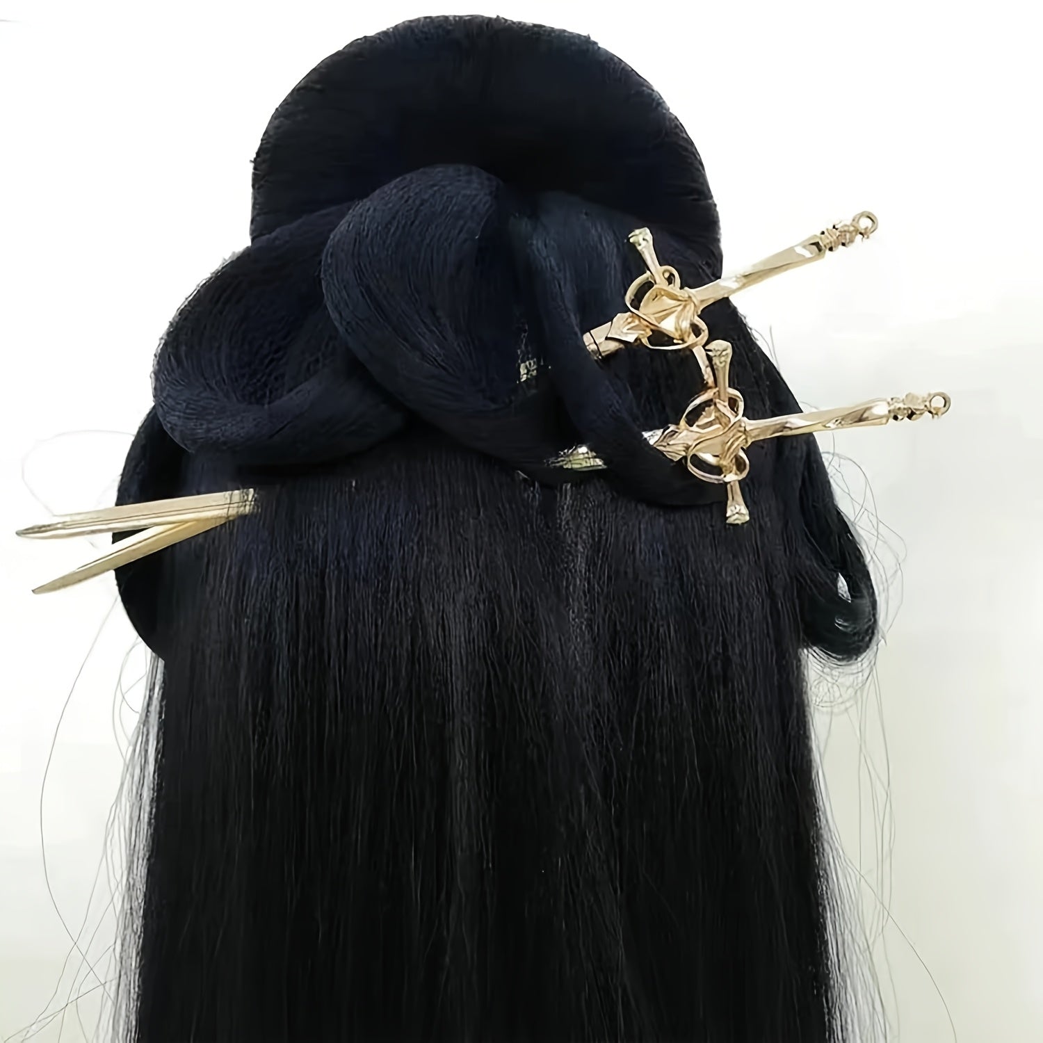 6pcs Hair Sticks for Buns,Hair Chopsticks,Sword Hair Pin,for Vintage Hair,Renaissance Chinese Hair Accessories,Metal Sword Hair Pins,Ancient Style Sword Hair Chopstick