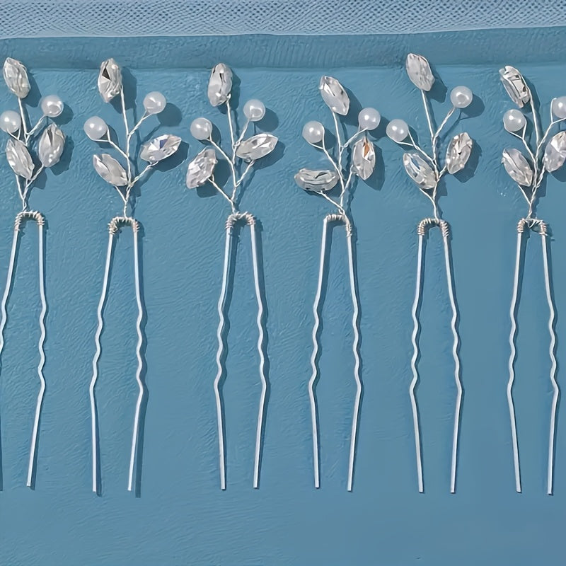 Fashion U Style Crystal Hairpin Clip for Women Party Bridal Wedding Hair Accessories Jewelry Hair Clip pin Gift