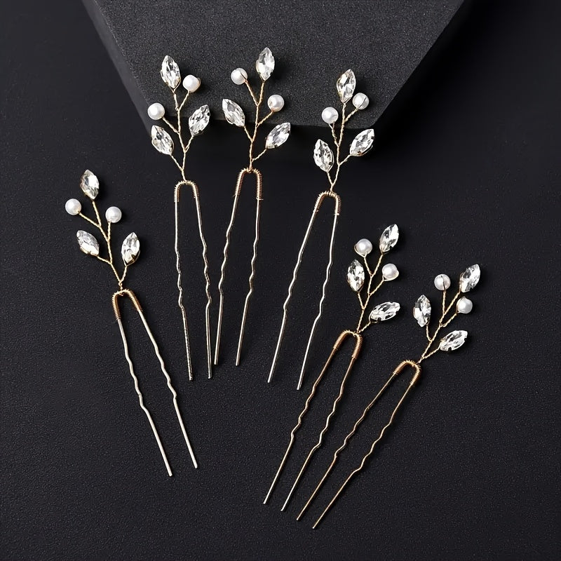Fashion U Style Crystal Hairpin Clip for Women Party Bridal Wedding Hair Accessories Jewelry Hair Clip pin Gift