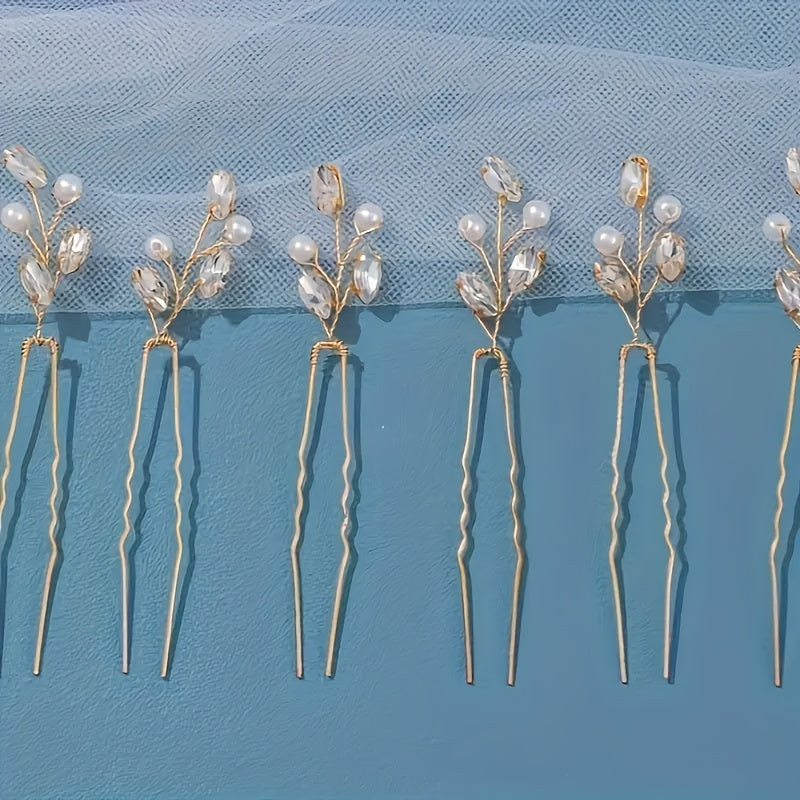 Fashion U Style Crystal Hairpin Clip for Women Party Bridal Wedding Hair Accessories Jewelry Hair Clip pin Gift
