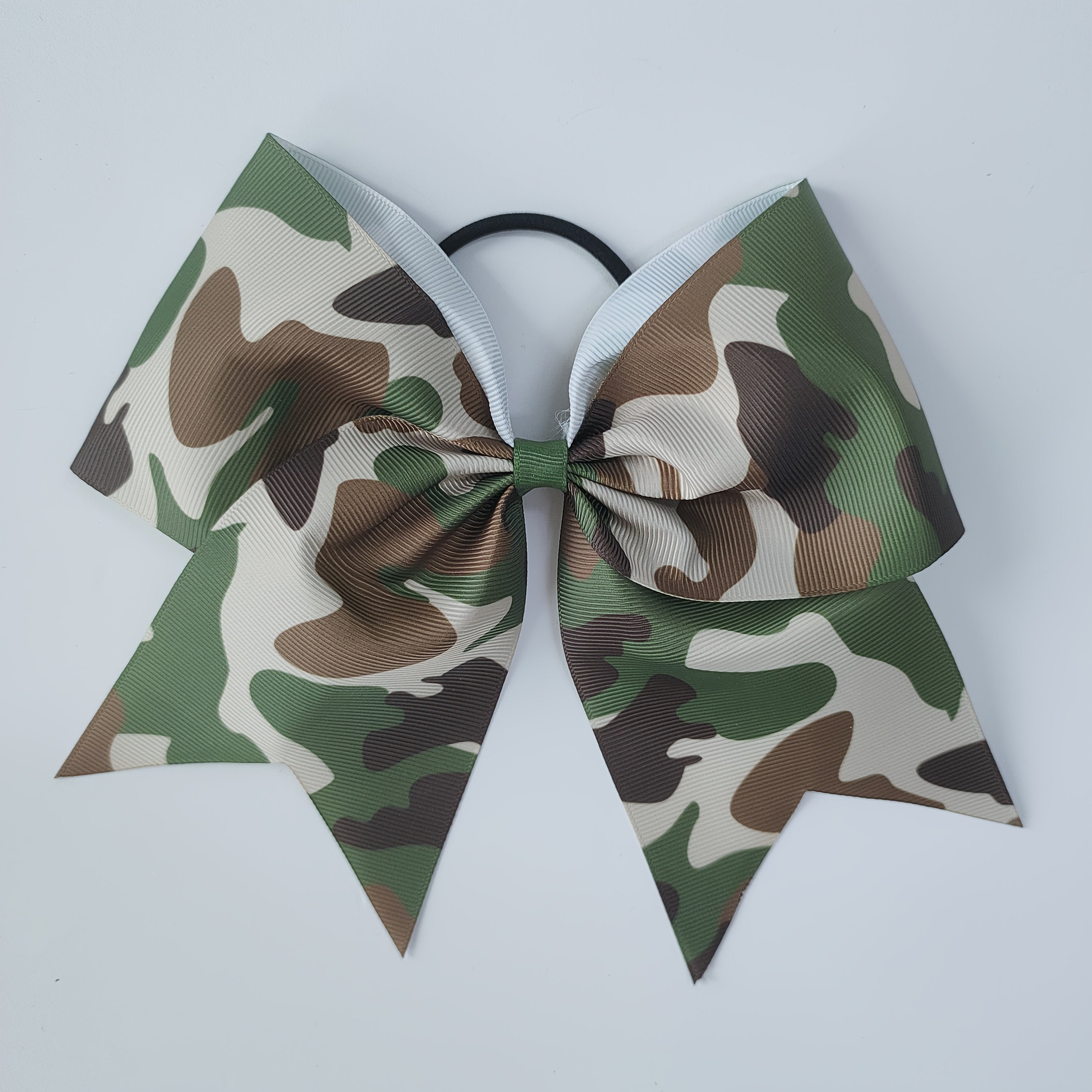 1pc Elegant Camouflage Bow Hairpin for Women & - Stylish Fabric Hair Tie with Colorful Camouflage Pattern, Perfect for Parties, Dress Up, and Everyday Fashion, Hair Accessory | Playful Accessory | Fabric Bow Tie, Camouflage Accessorie