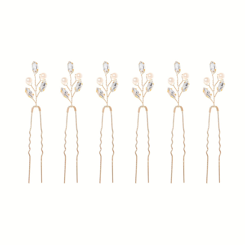 Fashion U Style Crystal Hairpin Clip for Women Party Bridal Wedding Hair Accessories Jewelry Hair Clip pin Gift