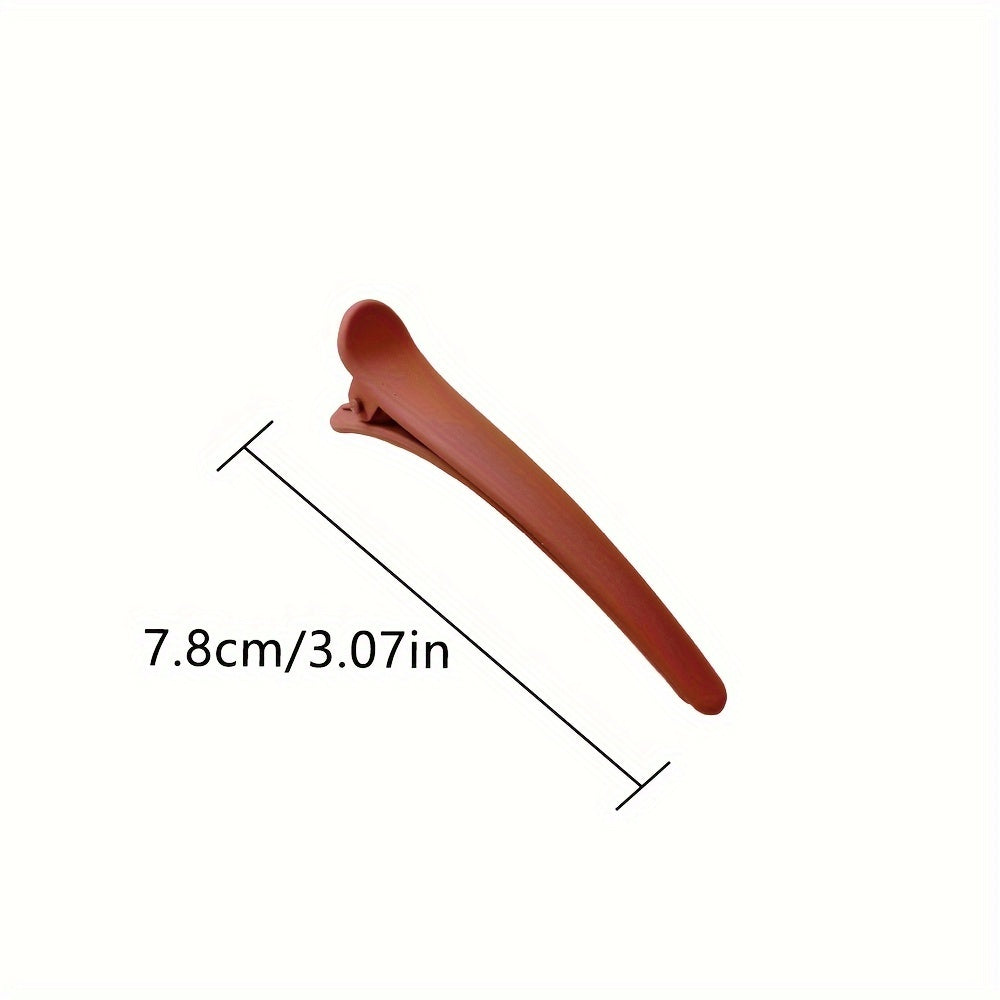 [7-Piece Basic Hair Clips Set] 7-Piece Set Basic Hair Clips for Women – Plastic Matte Duckbill Hairpins, Sweet and Simple Style, Casual Hair Accessories, Hairstyling Tools, Photo Props, Ideal Gift